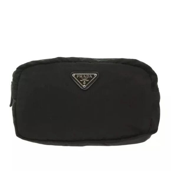 Prada Handbags - Prada Pouch Nylon Bag , Black